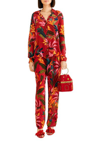 Pantalon Rooster Leaves - Rouge
