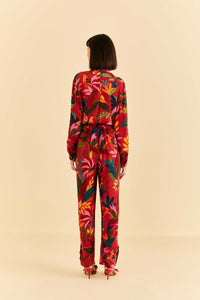 Pantalon Rooster Leaves - Rouge