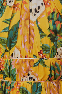 Robe midi sans manches Biriba - Jaune