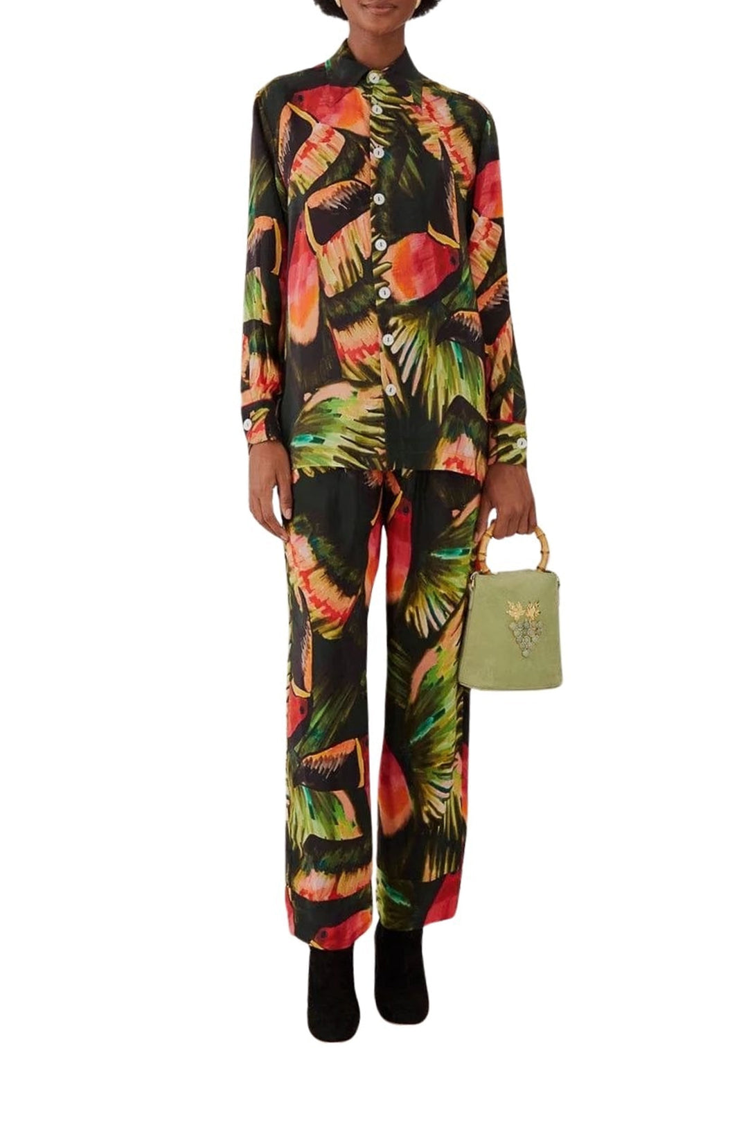 Chemise Painted Toucans - Vert