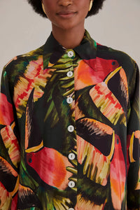 Chemise Painted Toucans - Vert