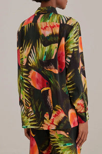 Chemise Painted Toucans - Vert