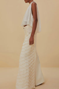 Pantalon artisanal en crochet - Blanc