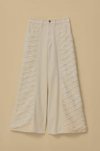 Pantalon artisanal en crochet - Blanc
