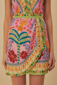 Mini jupe Fruits Queen - Rose