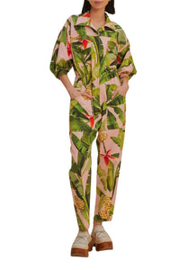 Combinaison Banana Leaves en coton - Vert