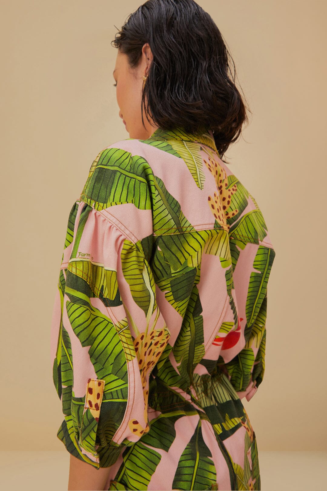 Combinaison Banana Leaves en coton - Vert