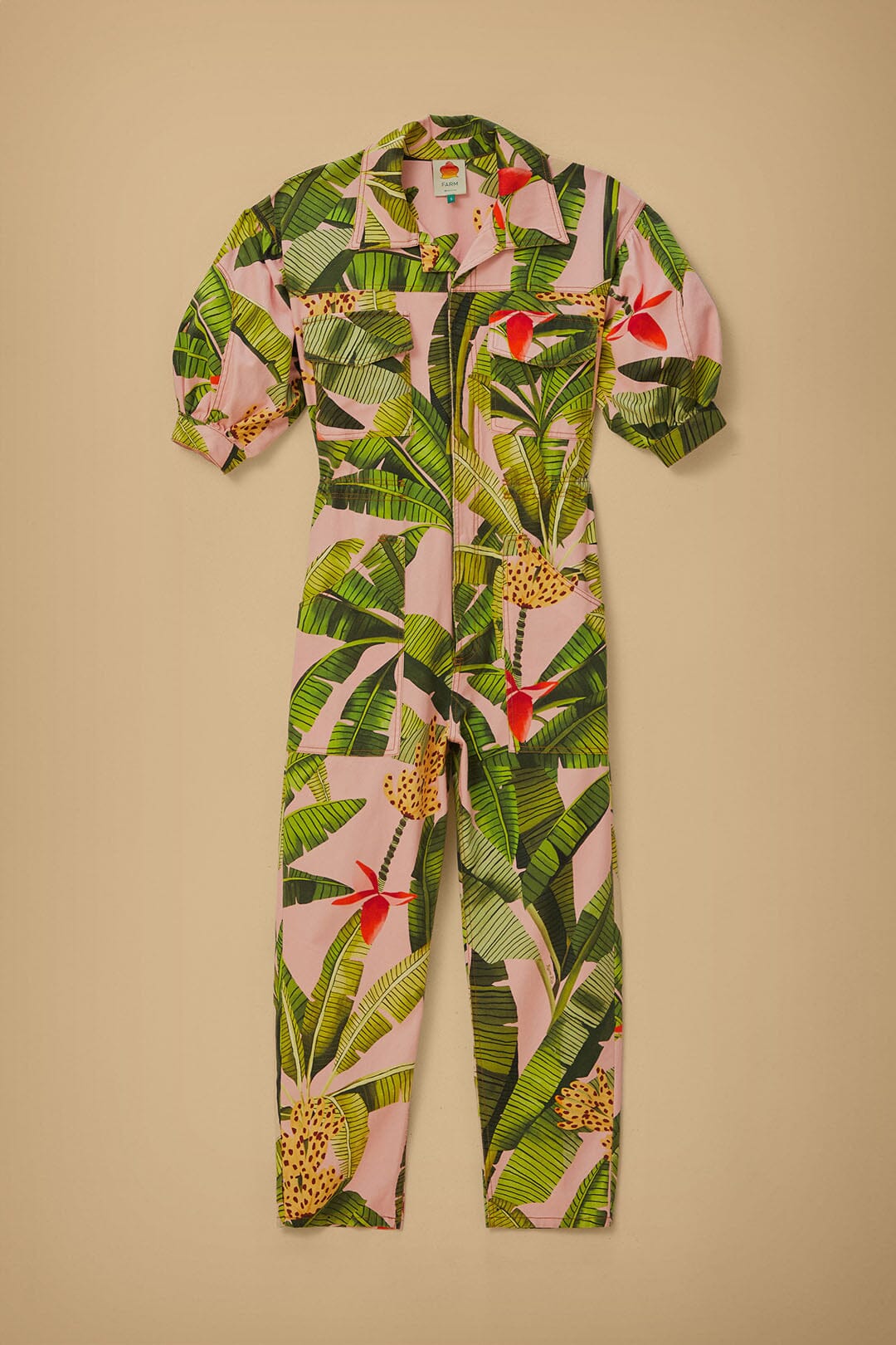 Combinaison Banana Leaves en coton - Vert