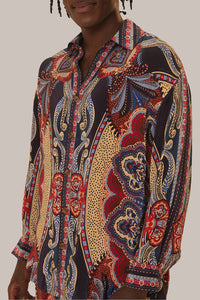 Chemise Energy Scarf à manches longues - Multicolore