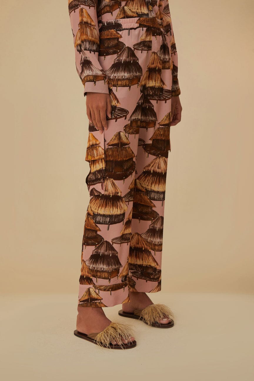 Pantalon cargo Shuhu - Marron