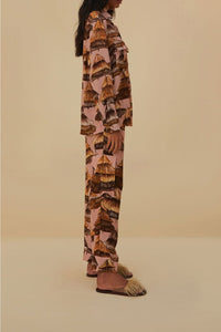 Pantalon cargo Shuhu - Marron