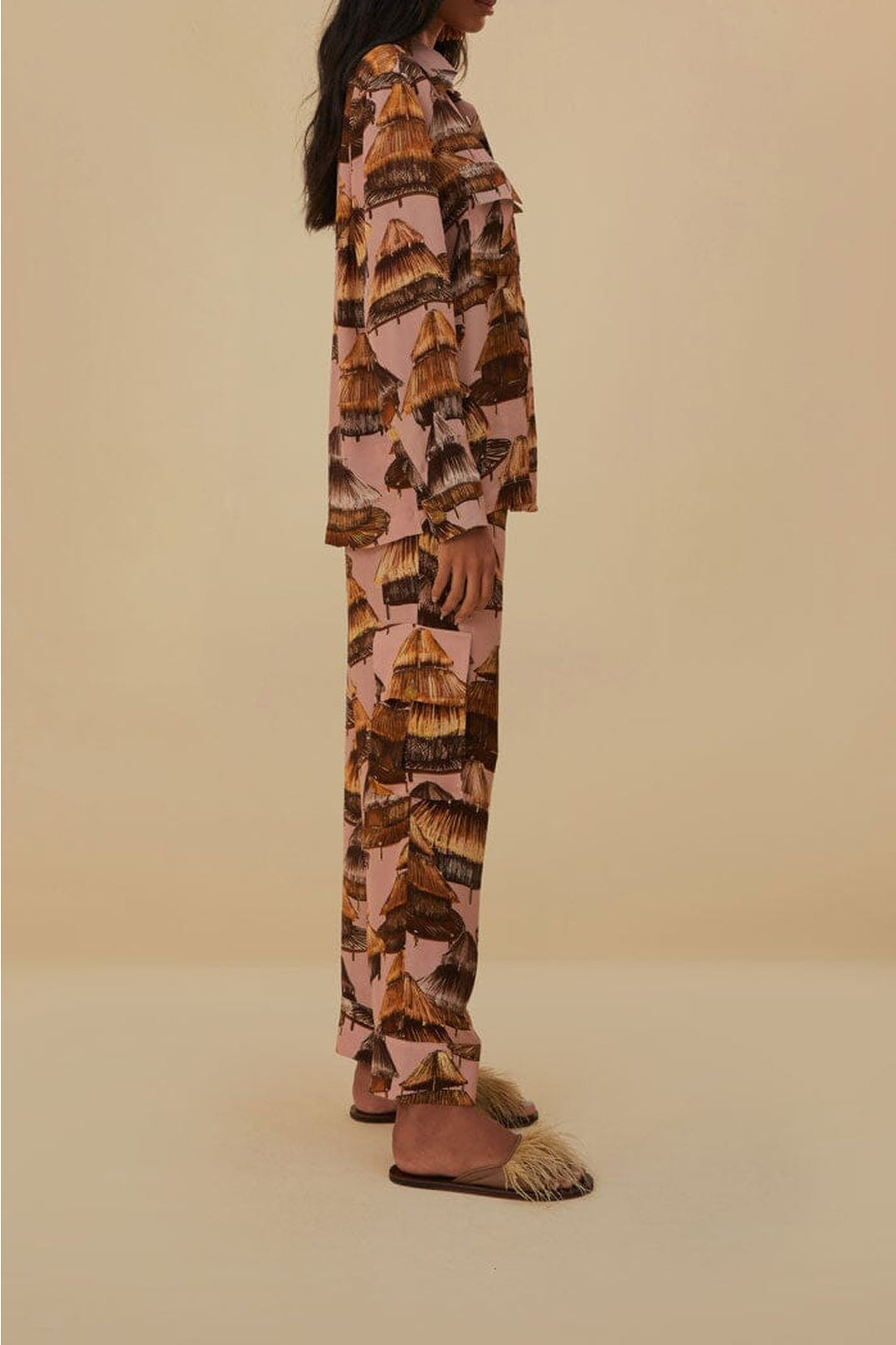 Pantalon cargo Shuhu - Marron