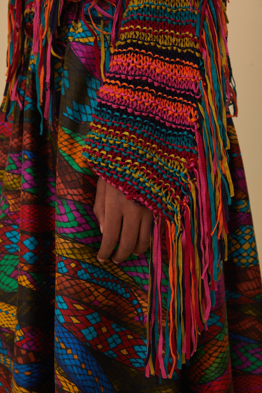 Pull en maille à rayures - Multicolore