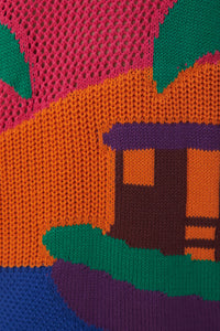 Pull Timbres d'Amazonie en maille de coton - Multicolore