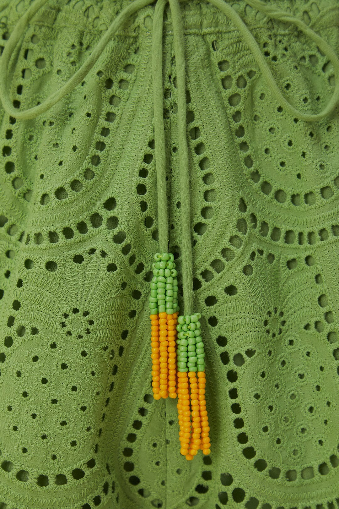 Short Ananas à œillets en coton - Vert