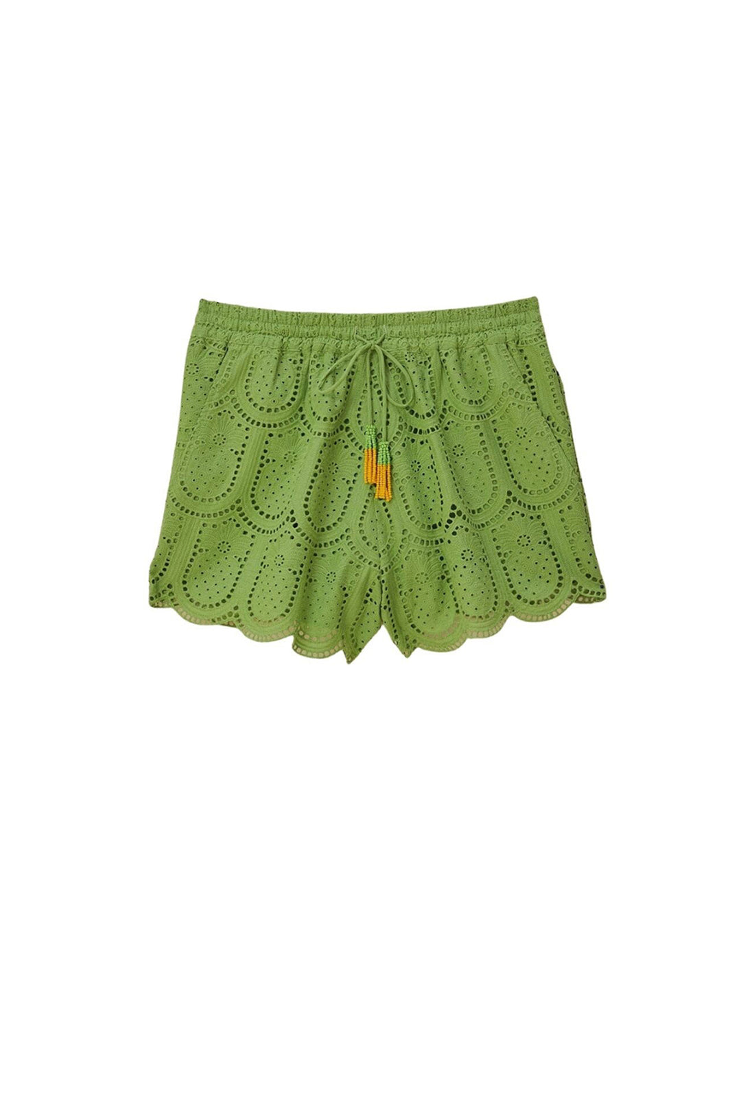Short Ananas à œillets en coton - Vert