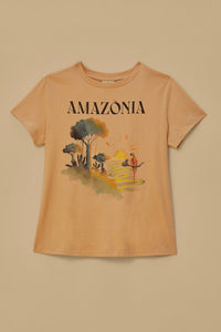 T-shirt coupe Amazonia en coton - Beige