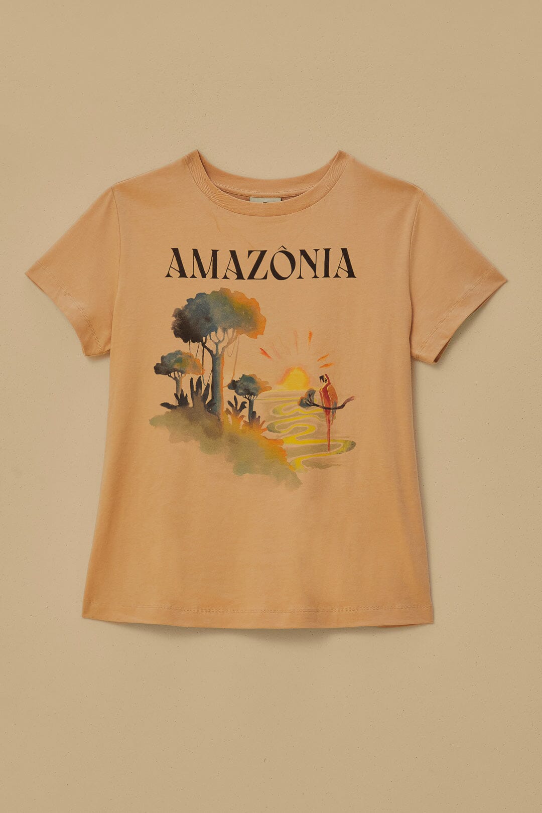 T-shirt coupe Amazonia en coton - Beige