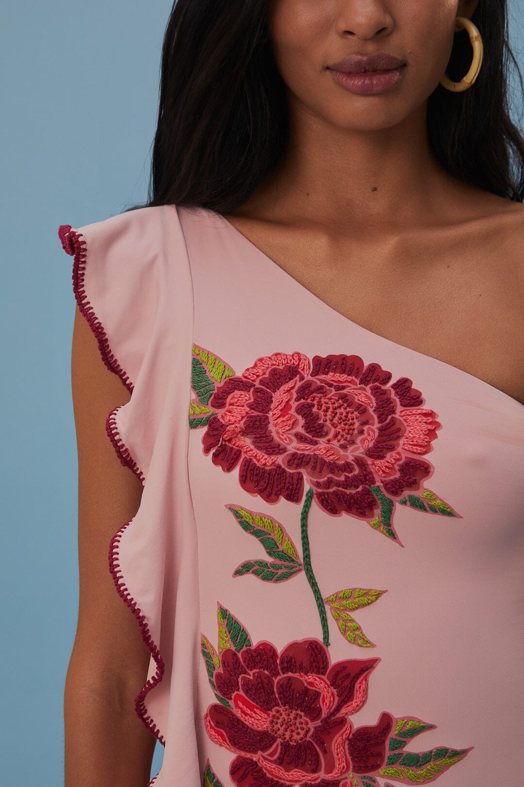 Maillot de bain une pièce Rosier - Rose