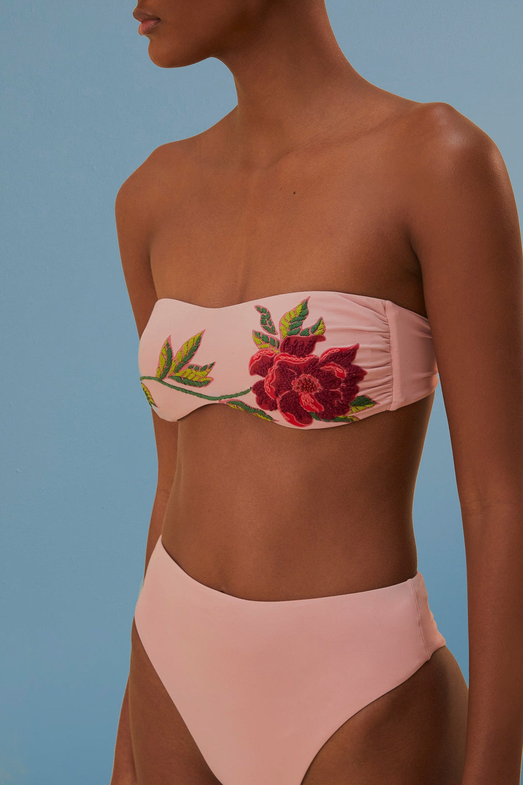 Bas de bikini Rosier - Rose