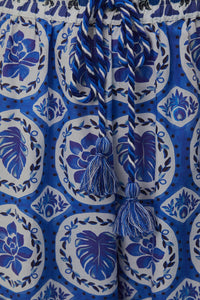 Pantalon Tile Dream en coton - Bleu