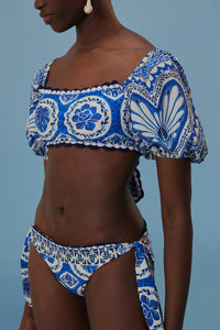 Bas de bikini Tile Dream - Bleu