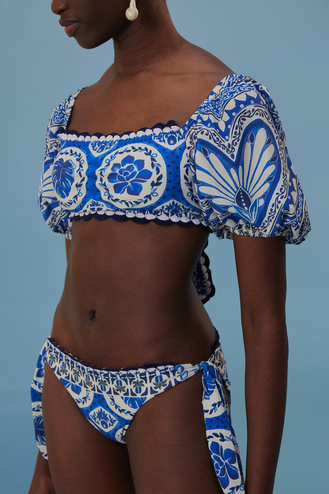 Bas de bikini Tile Dream - Bleu