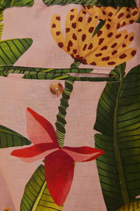 Short Banana Leaves en lin - Vert