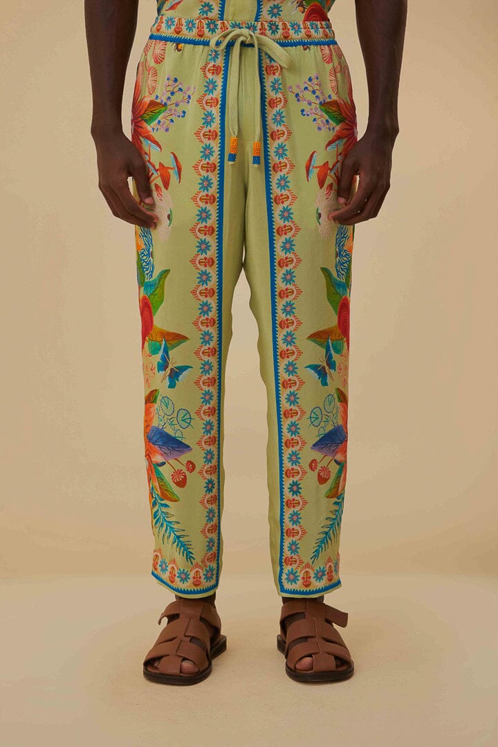 Pantalon Jardin lumineux - Vert