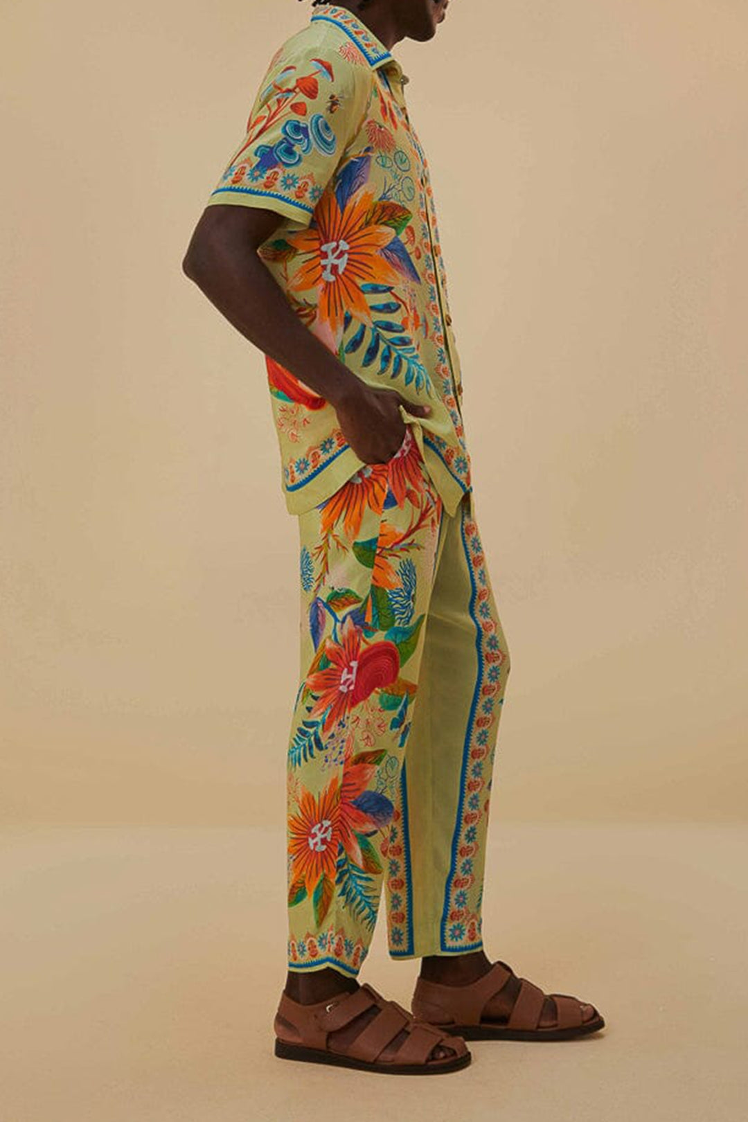 Pantalon Jardin lumineux - Vert