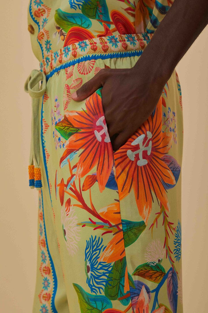 Pantalon Jardin lumineux - Vert