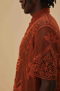 Chemise unisexe Tropicale - Orange
