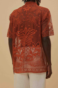 Chemise unisexe Tropicale - Orange