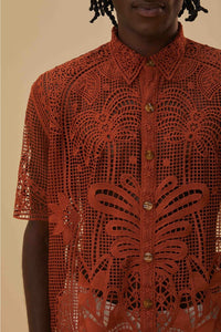 Chemise unisexe Tropicale - Orange