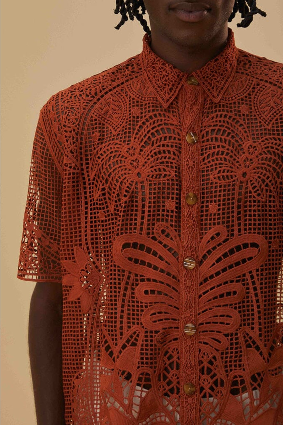 Chemise unisexe Tropicale - Orange