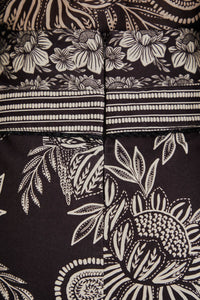 Jupe Pasley Bloom en coton - Noir
