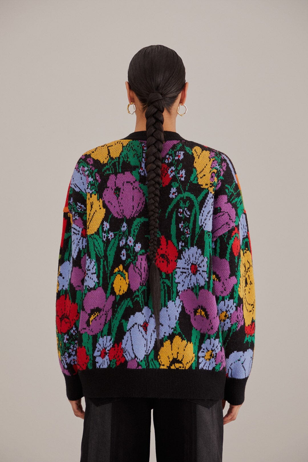 Cardigan Flowers Bananas en maille - Multicolore