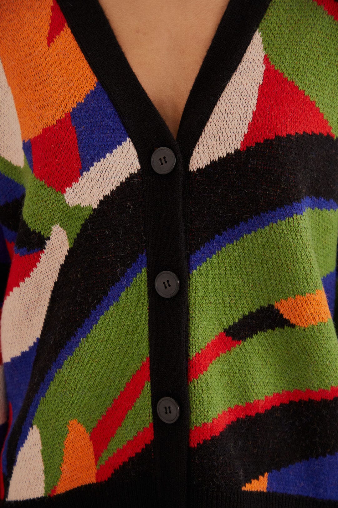 Cardigan Flowers Bananas en maille - Multicolore