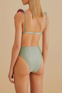 Bas de bikini taille haute - Vert