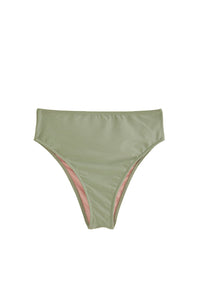 Bas de bikini taille haute - Vert