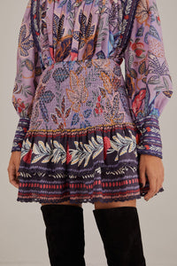 Mini jupe Lavande Wild Night en coton - Violet