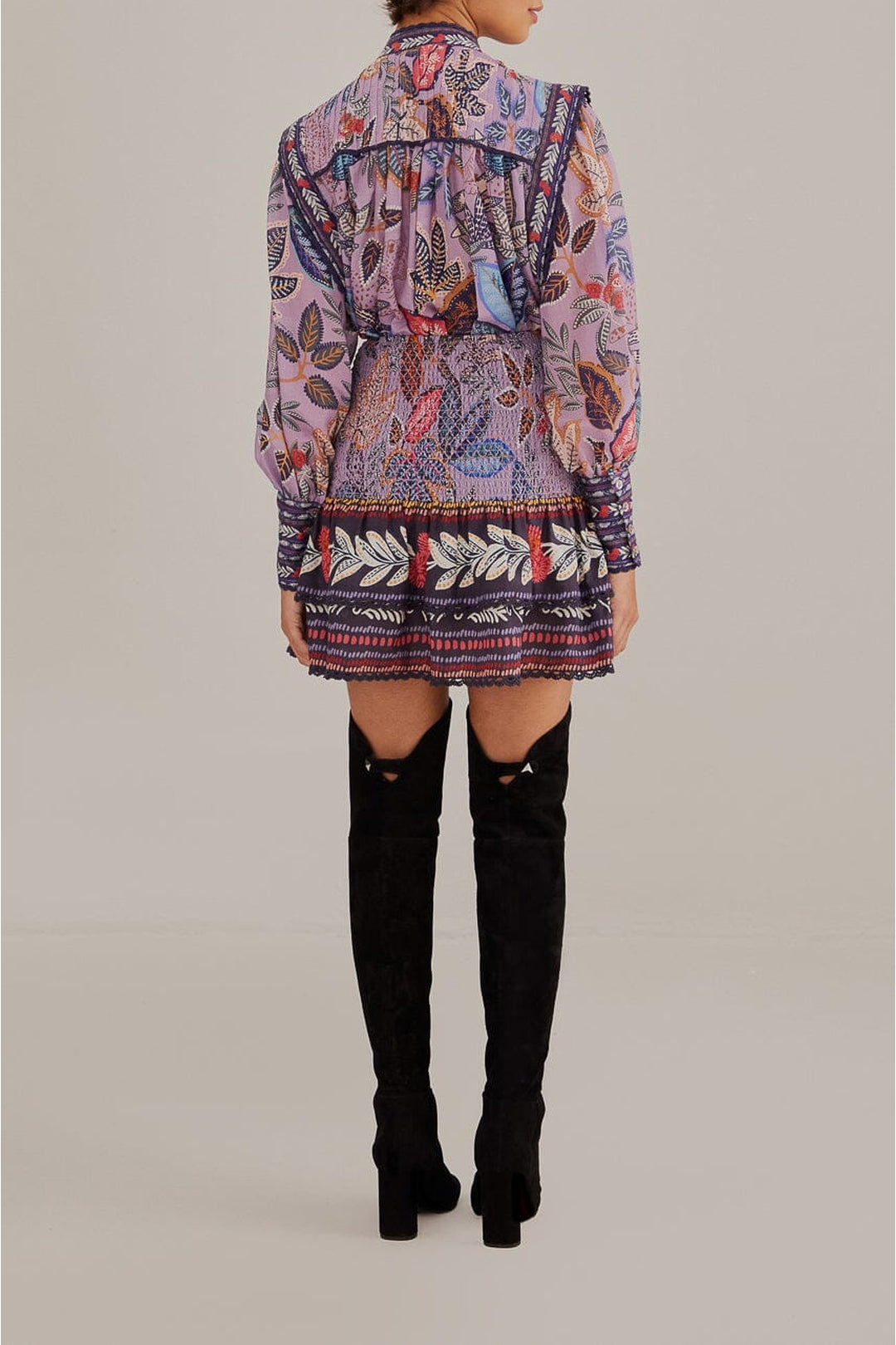 Mini jupe Lavande Wild Night en coton - Violet