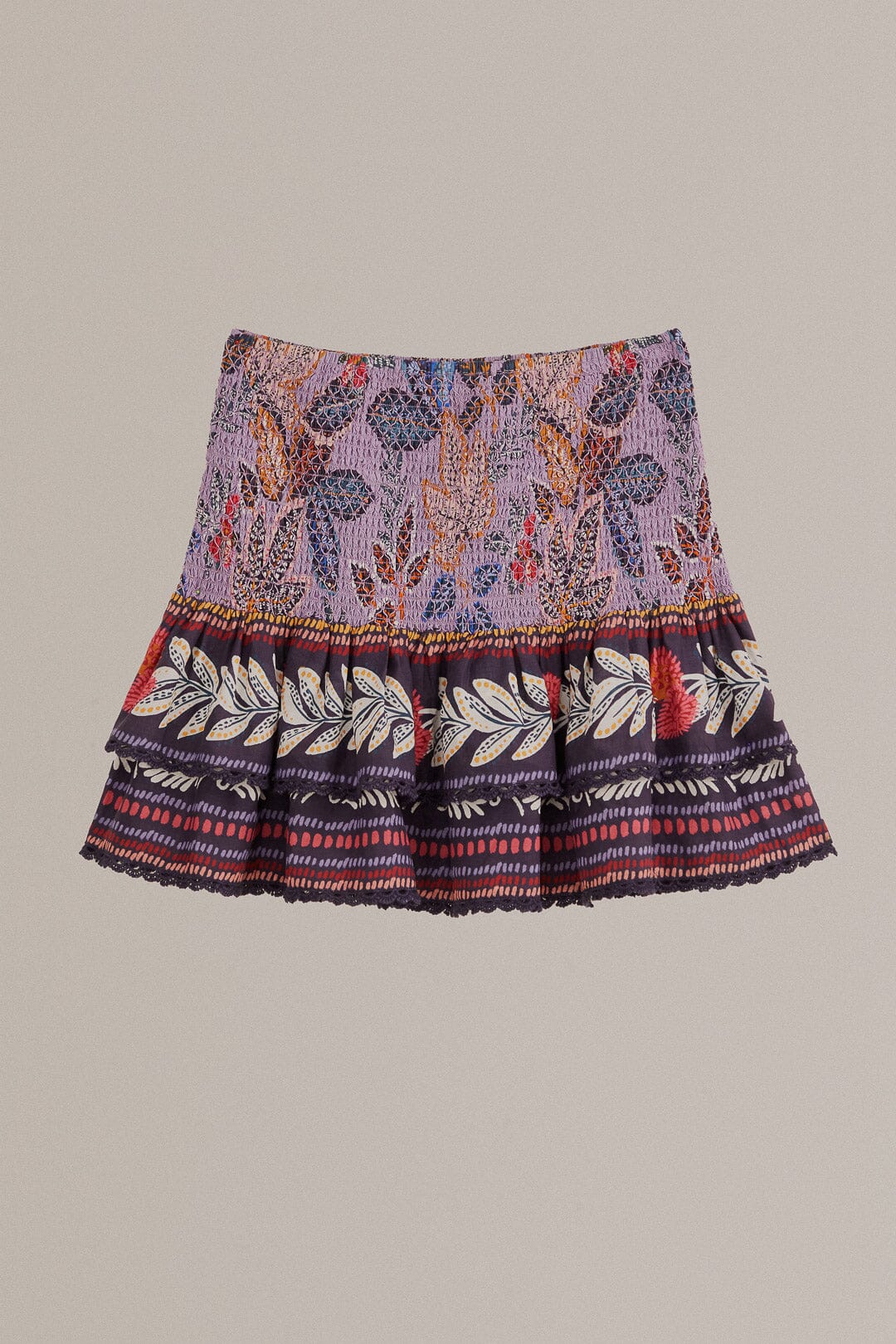 Mini jupe Lavande Wild Night en coton - Violet