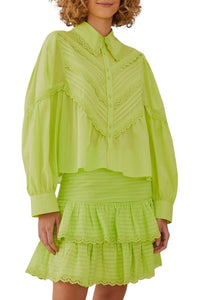 Mini jupe Neon en coton - Vert