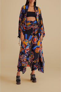 Kimono style années 70 - Multicolore