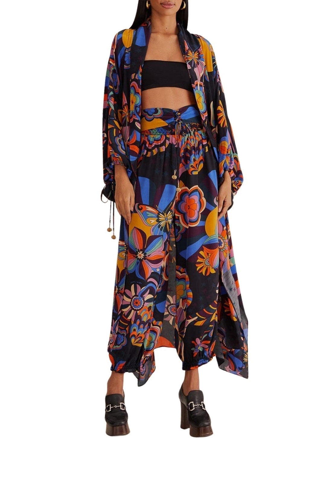 Kimono style années 70 - Multicolore