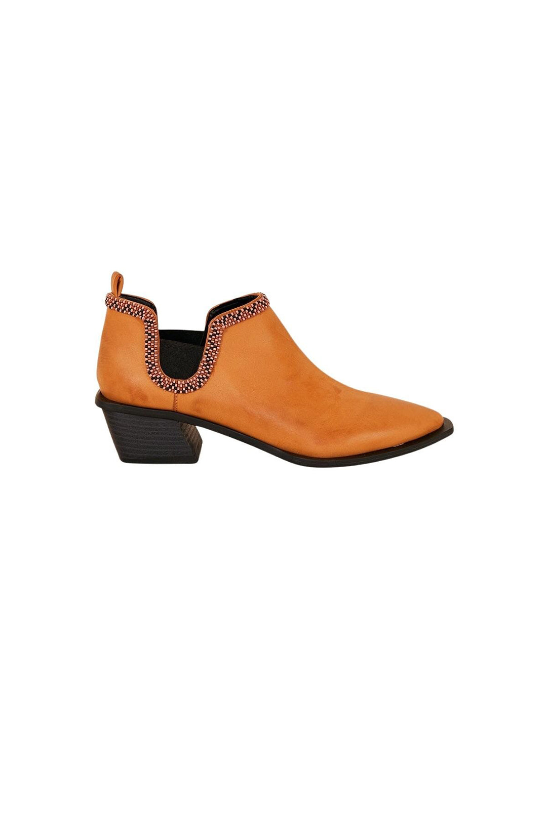 Bottes basses à talons - Orange