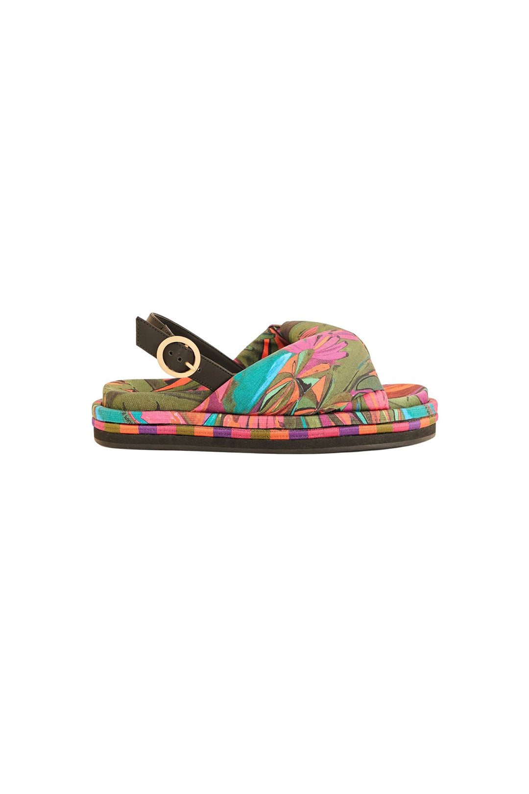 Sandales plates Banana Leaves - Multicolore