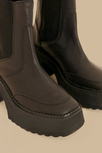 Bottes chelsea à talons bloc - Noir