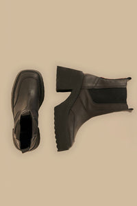 Bottes chelsea à talons bloc - Noir
